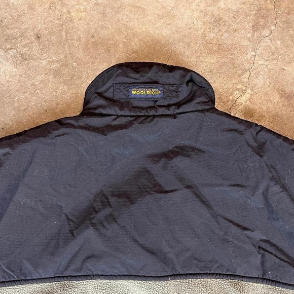 Vintage 90s Green and black fleece woolrich zip-up jacket - Picture 6 of 8